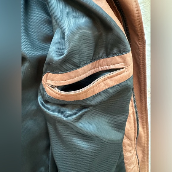 Johnston & Murphy Lightweight Lamb Double Collar Jacket Coat - Picture 8 of 11